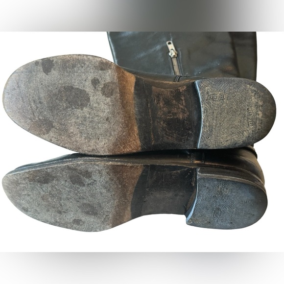 Nice COACH High End Mulan Extended Calf Black Leather Women’s 7B Boots MINTY - Picture 4 of 10